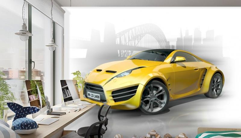 картинка 3D Фотообои «Концепт автомобиля» | интернет-магазин фотообоев ARTDECO
