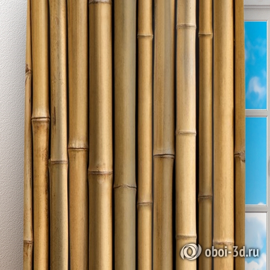 картинка Фотошторы «Бамбуковая стена» | интернет-магазин фотообоев ARTDECO