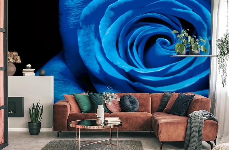 картинка 3D Фотообои «Синяя роза» | интернет-магазин фотообоев ARTDECO