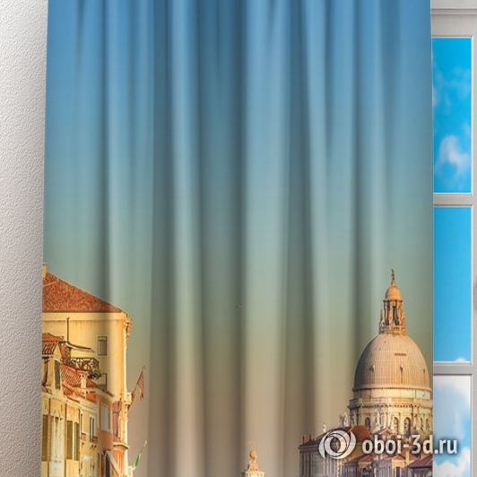 картинка Фотошторы «Вид на Собор Санта-Мария делла Салюте» | интернет-магазин фотообоев ARTDECO