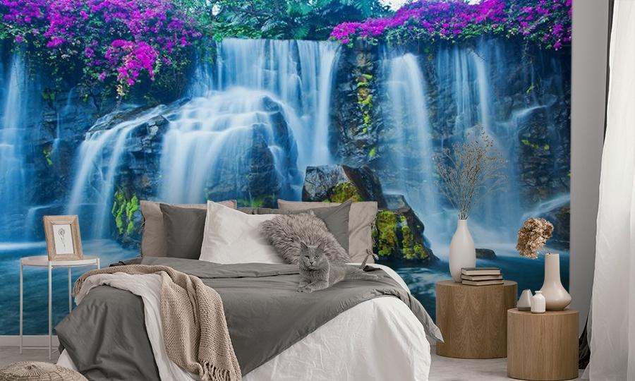 картинка 3D Фотообои  «Горный водопад» | интернет-магазин фотообоев ARTDECO