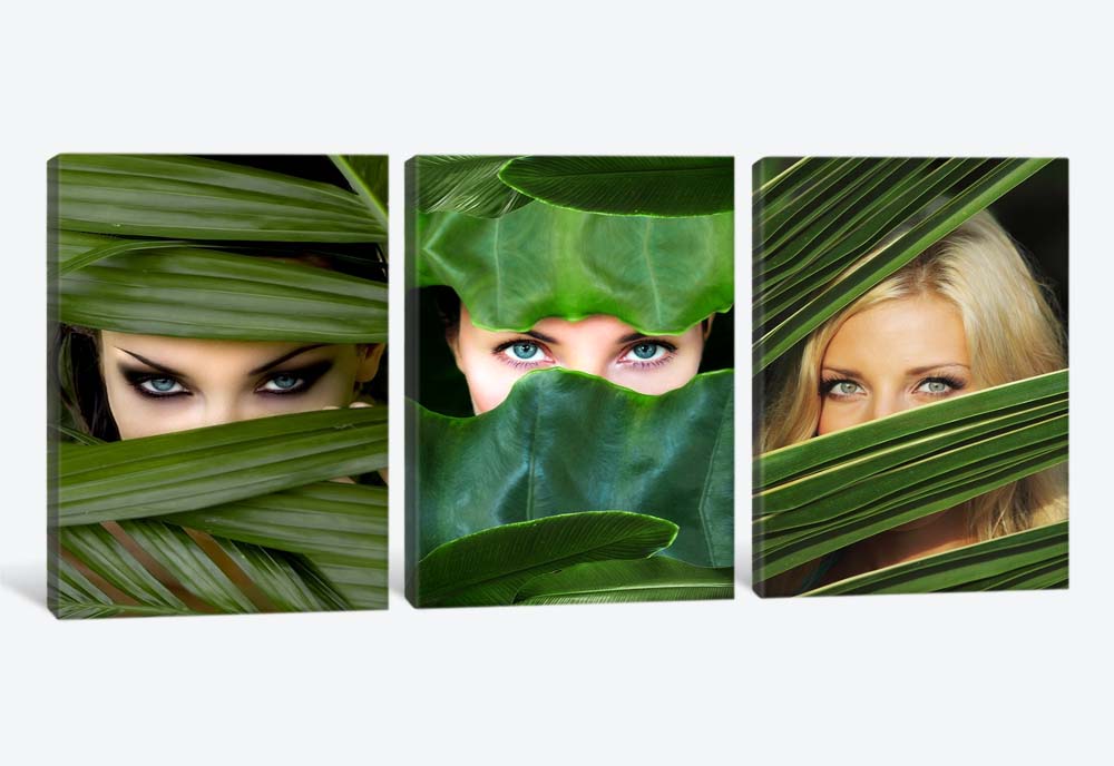 картинка 5D картина «Девушки в листьях» | интернет-магазин фотообоев ARTDECO
