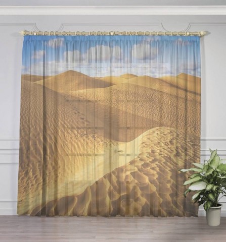 картинка 3D тюль "Пески пустыни" | интернет-магазин фотообоев ARTDECO