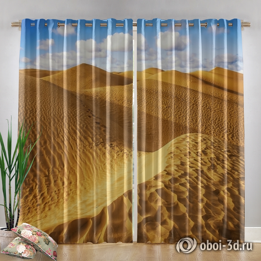 картинка Фотошторы «Пески пустыни» | интернет-магазин фотообоев ARTDECO