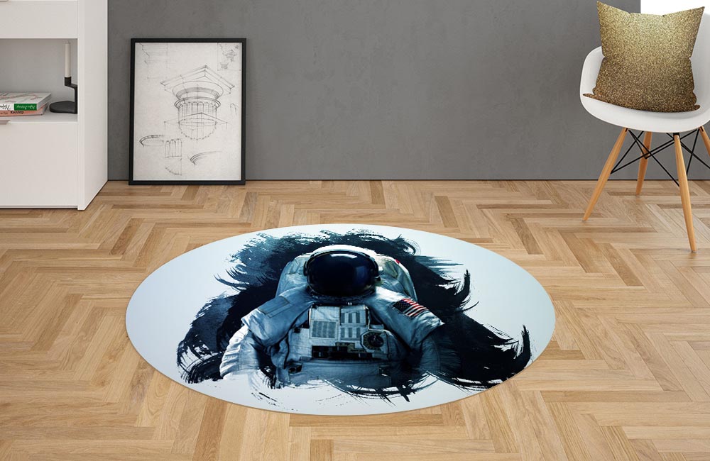 картинка 3D Ковер «Современный Арт. Астронавт» | интернет-магазин фотообоев ARTDECO