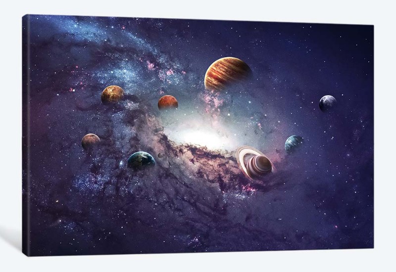 картинка 5D картина  «Парад планет» | интернет-магазин фотообоев ARTDECO