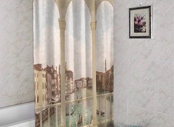 Занавеска для ванной «Балкон в Венеции»