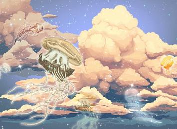 Фотообои «Фантастические медузы»