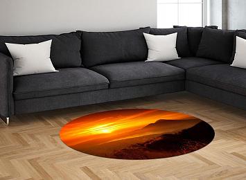 3D Ковер «Закат в горах»