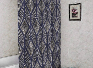3D штора в ванную комнату «Монро»
