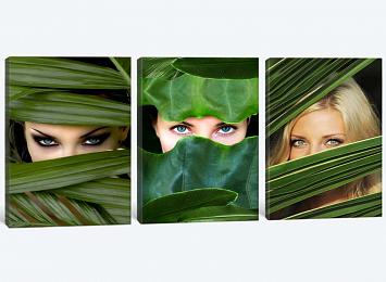 5D картина «Девушки в листьях»