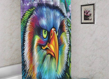 3D занавеска для ванны «Хищный орел»