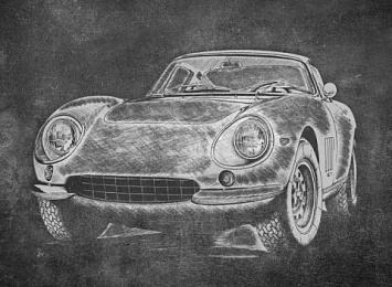 3D Плед «Авто мелом»