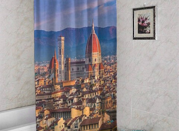 3D занавеска для ванны «Итальянский собор»