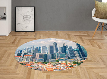 3D Ковер «Городские небоскребы»