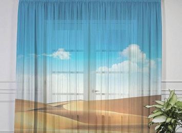 Фототюль с печатью изображения "Пейзаж в пустыне"