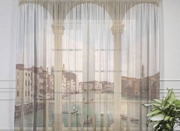 Фототюль "Балкон в Венеции"