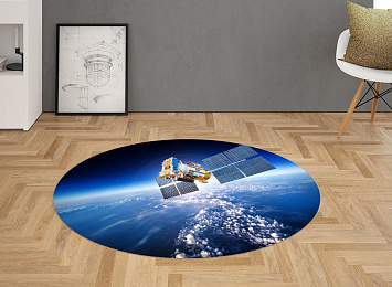 3D Ковер «Спутник над атмосферой»