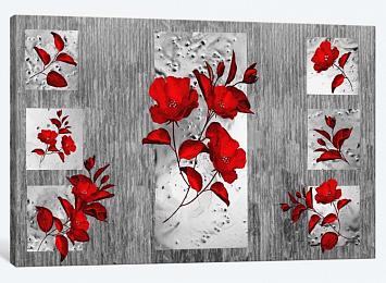 5D картина «Багровые цветы»