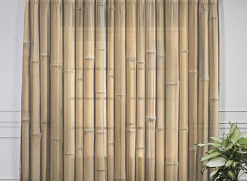 3D тюль "Бамбуковая стена"