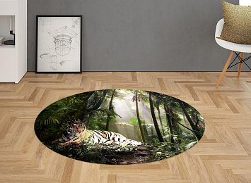 3D Ковер «Тигр в джунглях»