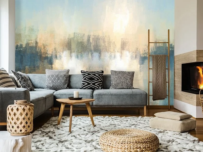 Картинка 3D Фотообои «Полотно с солнечными бликами» | интернет-магазин ELEGANT HOME DECOR