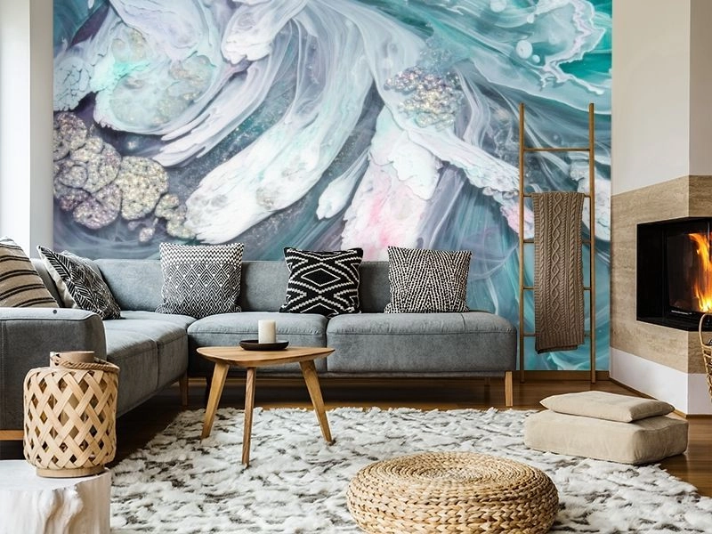 Картинка 3D Фотообои «Флюидный прибой» | интернет-магазин ELEGANT HOME DECOR