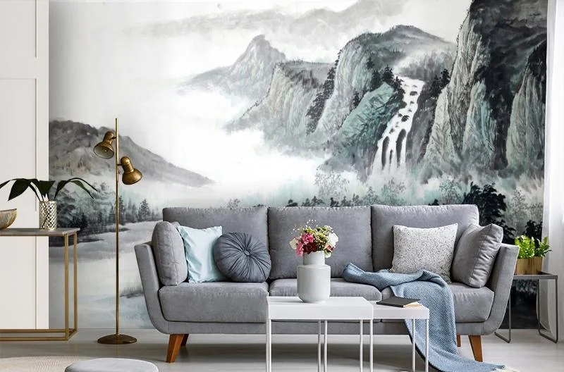 Картинка 3D Фотообои «Японские мотивы: Горы» | интернет-магазин ELEGANT HOME DECOR