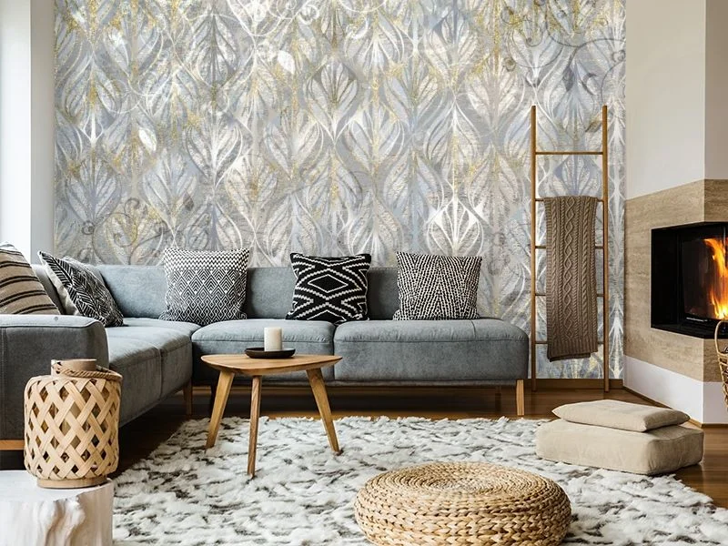 Картинка 3D Фотообои «Аристократичный узор с золотом» | интернет-магазин ELEGANT HOME DECOR