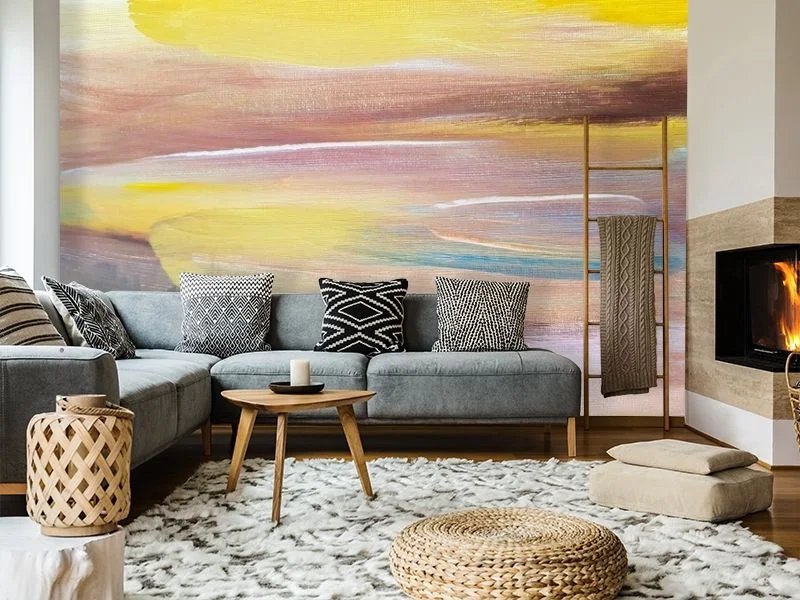 Картинка 3D Фотообои «Солнечный день на холсте» | интернет-магазин ELEGANT HOME DECOR