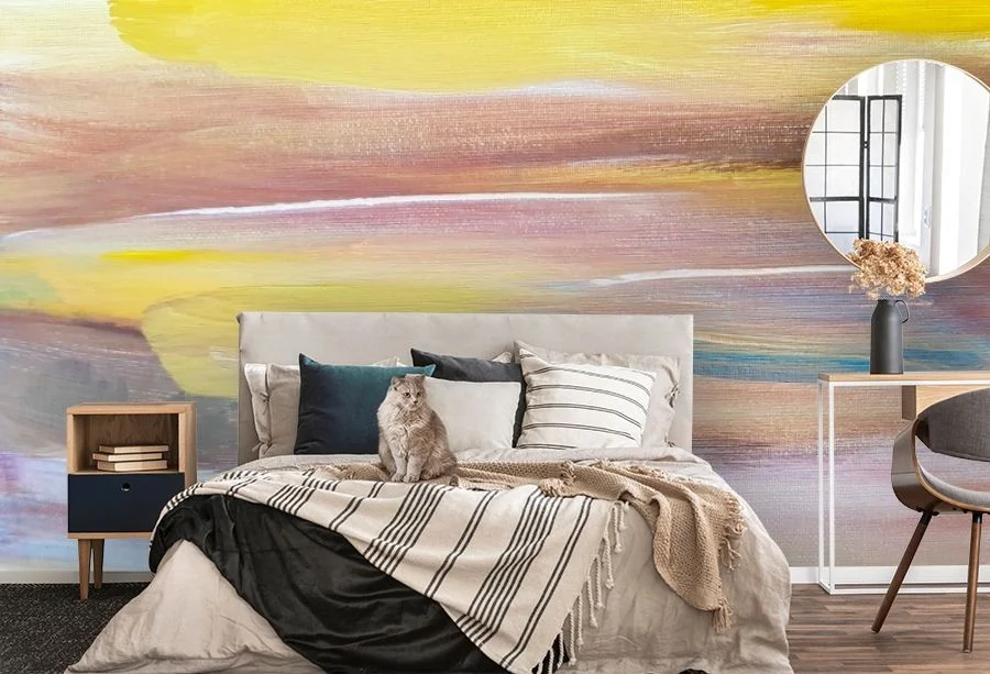 Картинка 3D Фотообои «Солнечный день на холсте» | интернет-магазин ELEGANT HOME DECOR