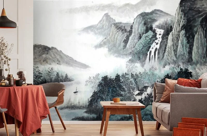 Картинка 3D Фотообои «Японские мотивы: Горы» | интернет-магазин ELEGANT HOME DECOR