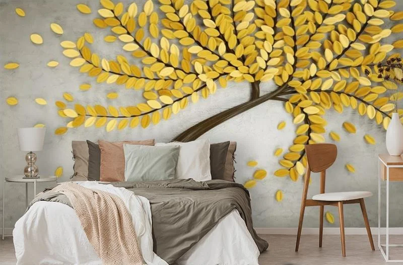 Картинка 3D Фотообои «Осеннее дерево» | интернет-магазин ELEGANT HOME DECOR