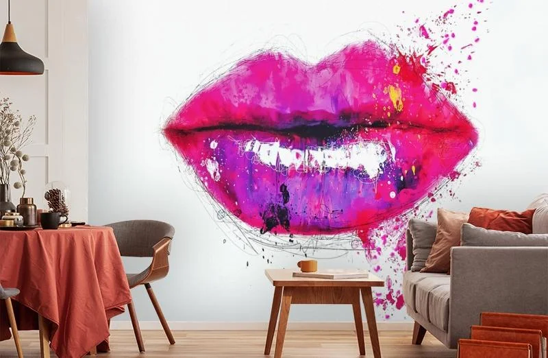 Картинка 3D Фотообои «Яркие губки» | интернет-магазин ELEGANT HOME DECOR