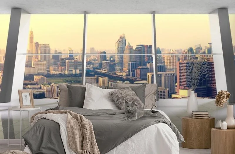 Картинка 3D Фотообои «Современный мегаполис» | интернет-магазин ELEGANT HOME DECOR