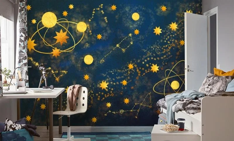 Картинка 3D Фотообои «Яркие созвездия» | интернет-магазин ELEGANT HOME DECOR