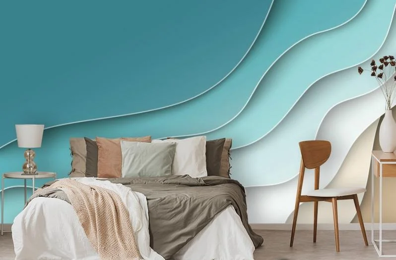 Картинка 3D Фотообои «Волнистая стена» | интернет-магазин ELEGANT HOME DECOR