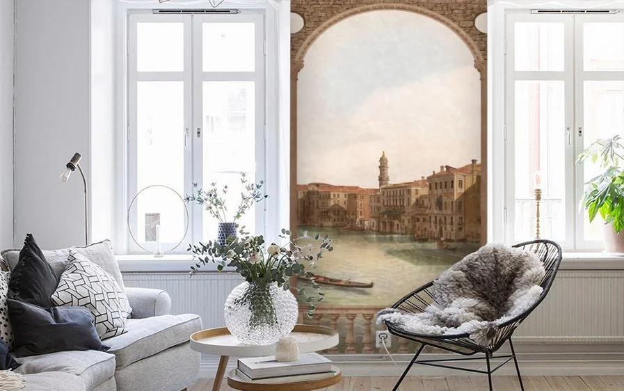 Картинка 3D Фотообои «Венецианский канал 3» | интернет-магазин ELEGANT HOME DECOR