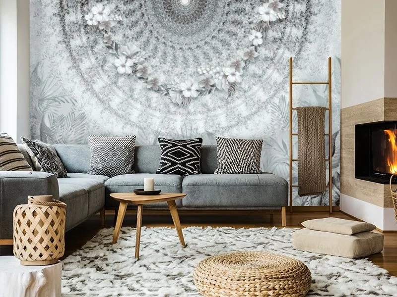Картинка 3D Фотообои «Монохромная фантазия» | интернет-магазин ELEGANT HOME DECOR