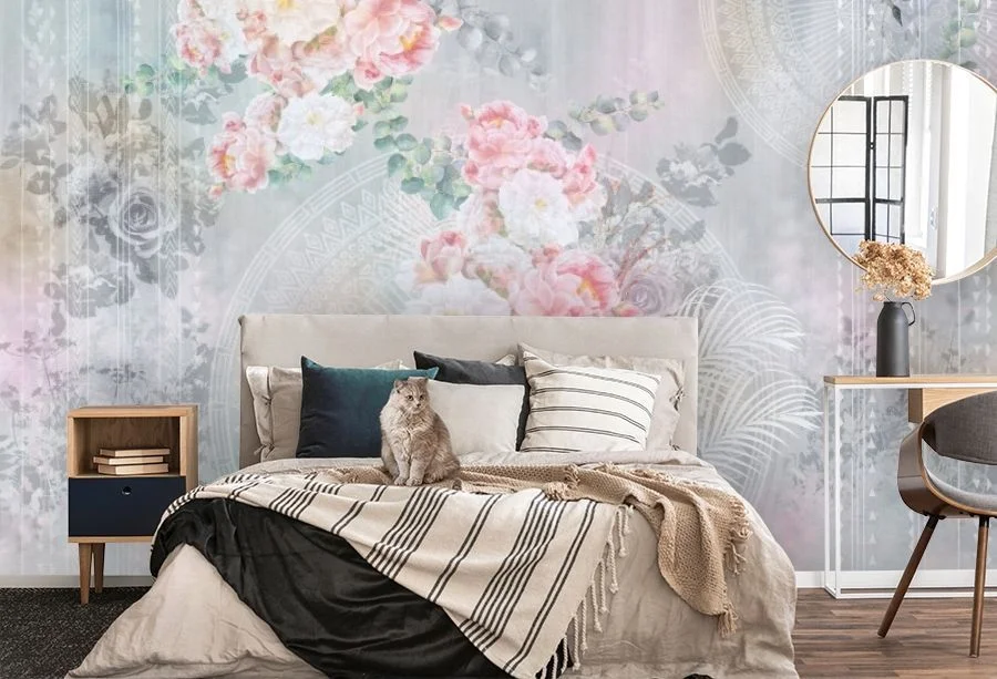 Картинка 3D Фотообои «Цветочное блаженство» | интернет-магазин ELEGANT HOME DECOR