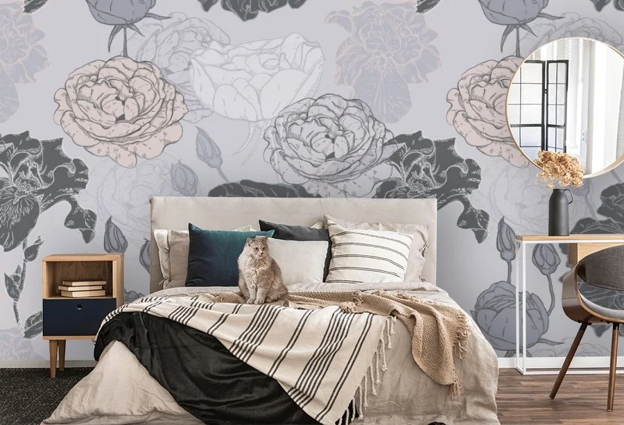 Картинка 3D Фотообои «Аристократическая композиция» | интернет-магазин ELEGANT HOME DECOR