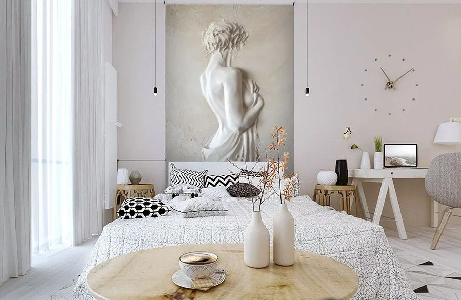 Картинка 3D Фотообои «Чарующая незнакомка» | интернет-магазин ELEGANT HOME DECOR