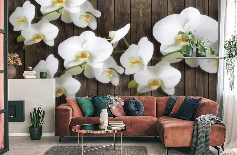 Картинка 3D Фотообои «Роскошная орхидея» | интернет-магазин ELEGANT HOME DECOR