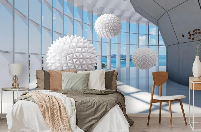 Картинка 3D Фотообои «Фантастическая терраса» | интернет-магазин ELEGANT HOME DECOR