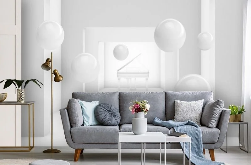 Картинка 3D Фотообои «Рояль в тоннеле» | интернет-магазин ELEGANT HOME DECOR