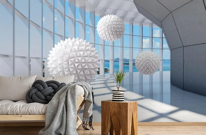 Картинка 3D Фотообои «Фантастическая терраса» | интернет-магазин ELEGANT HOME DECOR