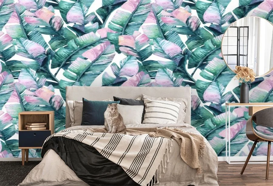 Картинка 3D Фотообои «Тропический шик» | интернет-магазин ELEGANT HOME DECOR