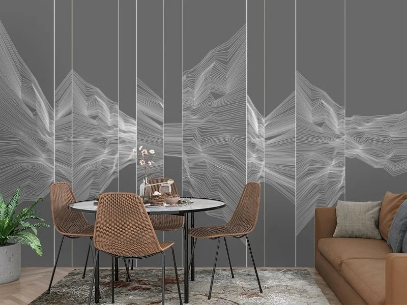 Картинка 3D Фотообои «Безупречная геометрия в ночи» | интернет-магазин ELEGANT HOME DECOR
