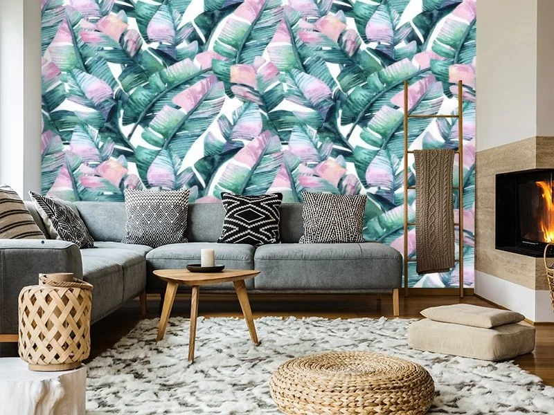 Картинка 3D Фотообои «Тропический шик» | интернет-магазин ELEGANT HOME DECOR
