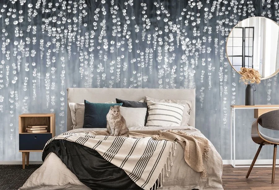 Картинка 3D Фотообои «Мерцающий занавес» | интернет-магазин ELEGANT HOME DECOR